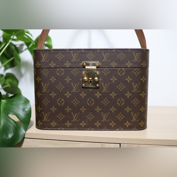 Louis Vuitton Beauty Cosmetic MakeUp Mono Hard Train Trunk Case Shoulder Bag Box - Picture 5 of 13